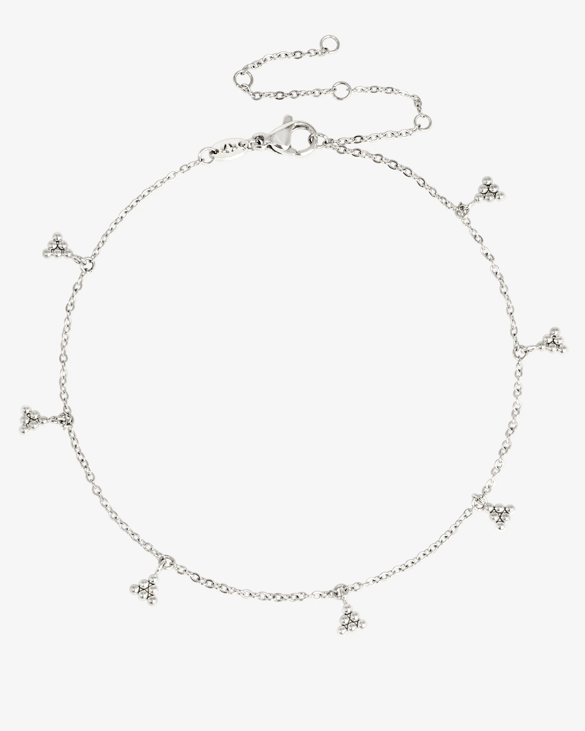 LUAMAYA Tiny Beads Anklet Silber Fusskette