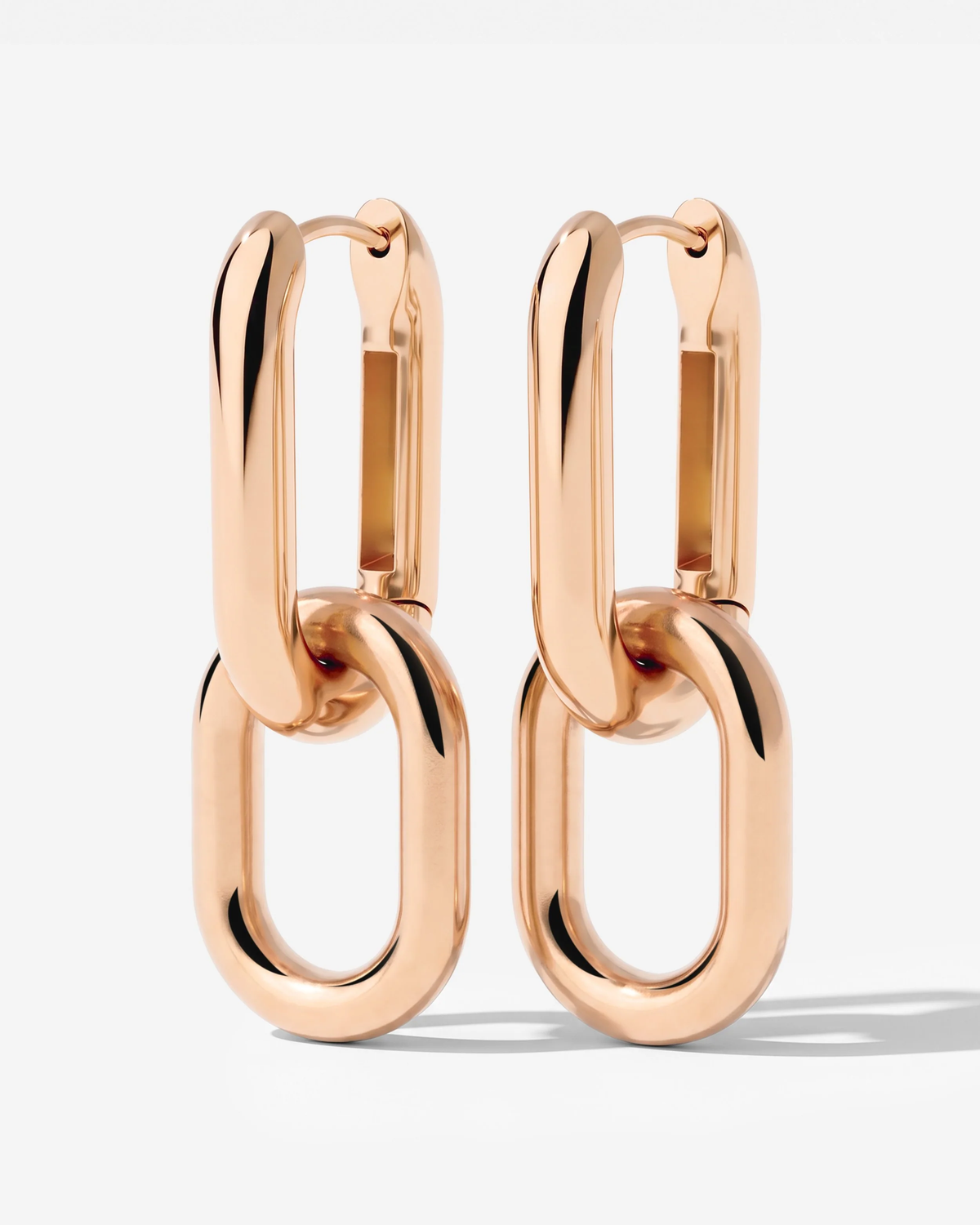 LUAMAYA Chunky Bold Oval Hoop Set Small