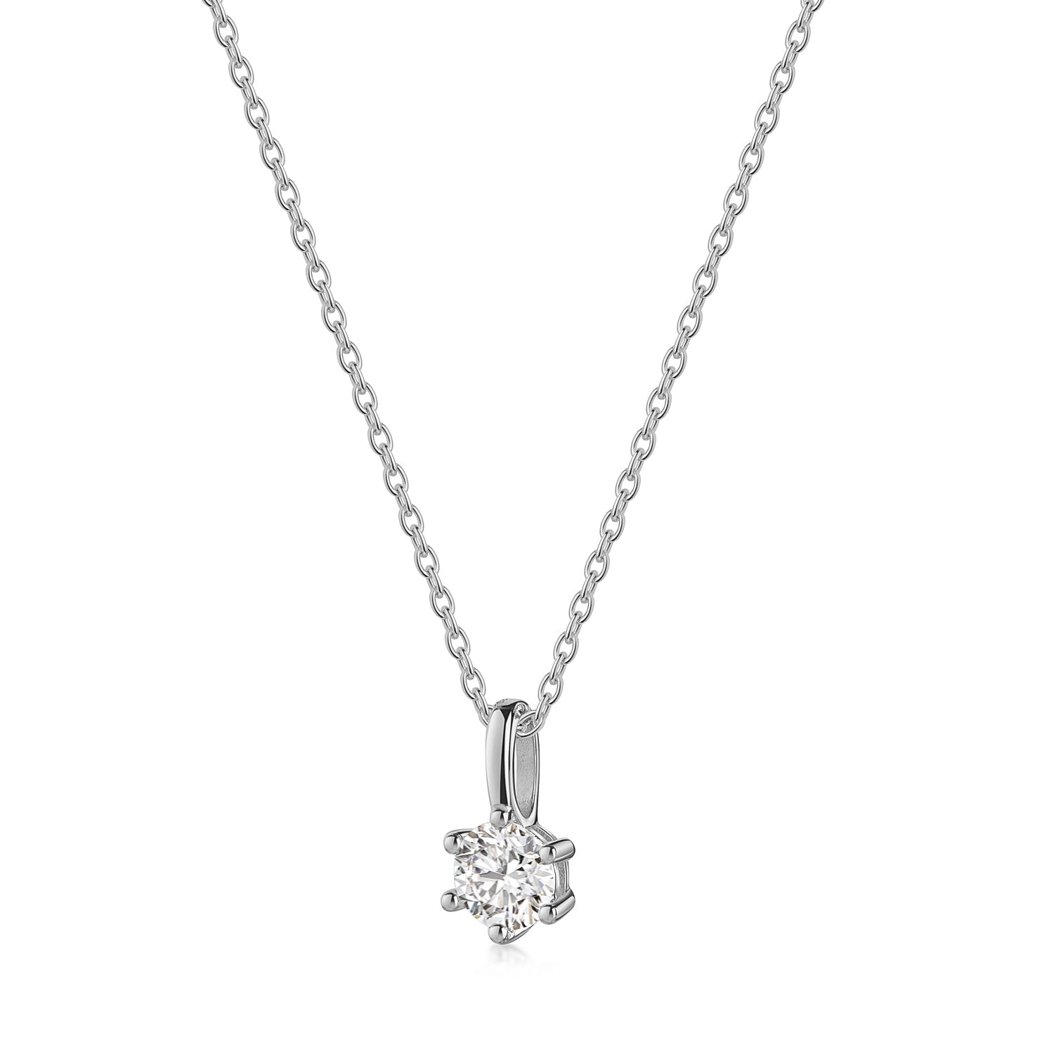 Lovebird Anhänger mit Lab Grown Brillant 0,20 ct. Weißgold 585 LB693