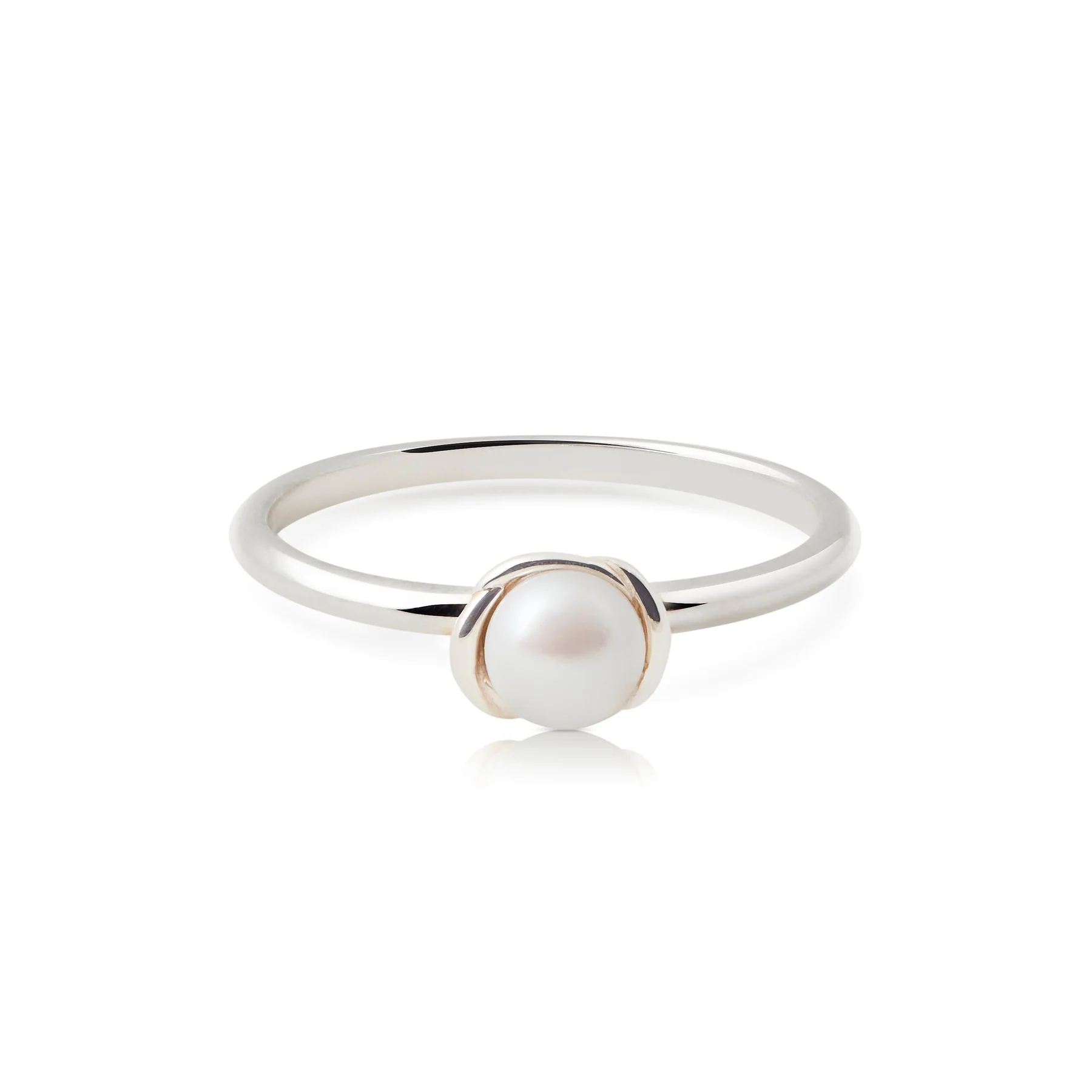 Ring aus Sterlingsilber mit einer großen Süßwasserperle RI-10033P
