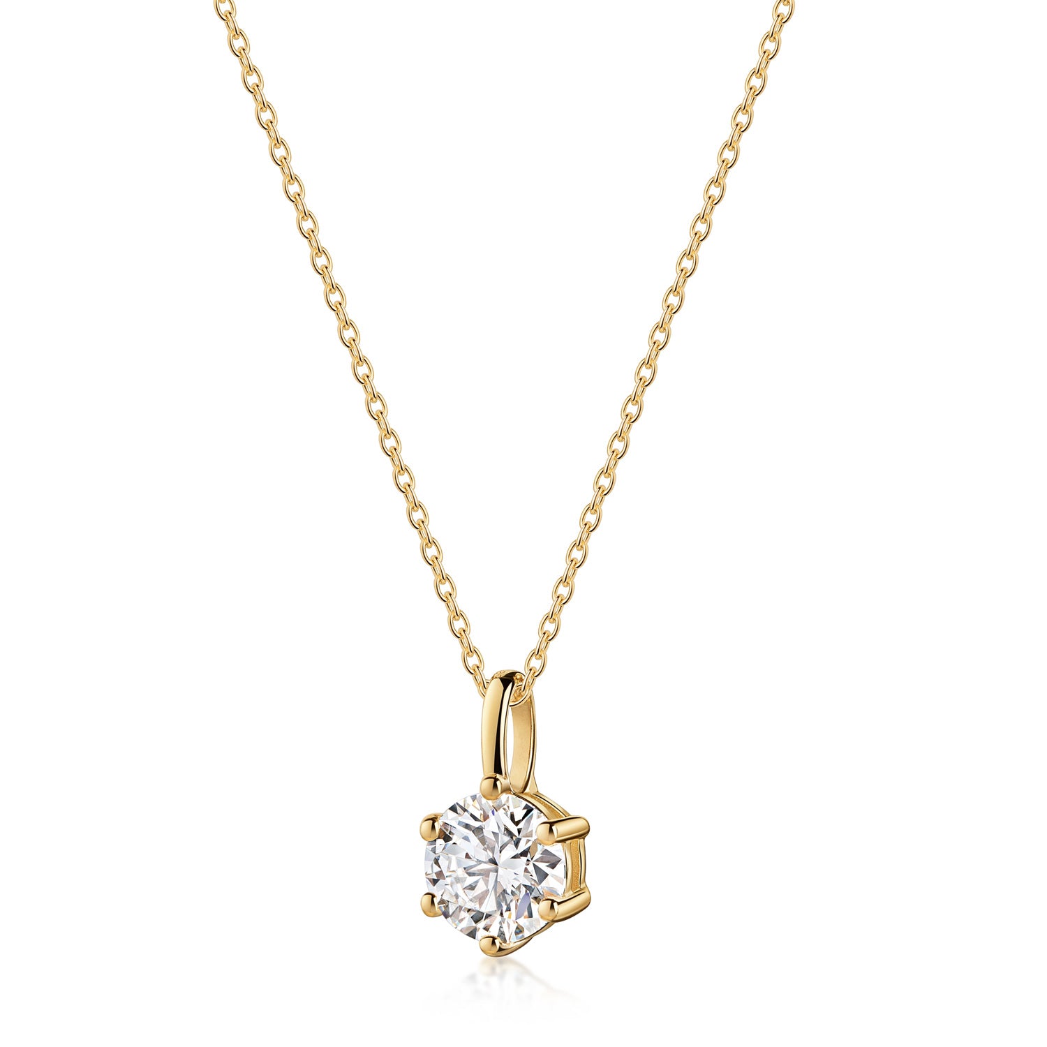 Lovebird Anhänger mit Lab Grown Brillant 1,00 ct. Gelbgold 585 LB696
