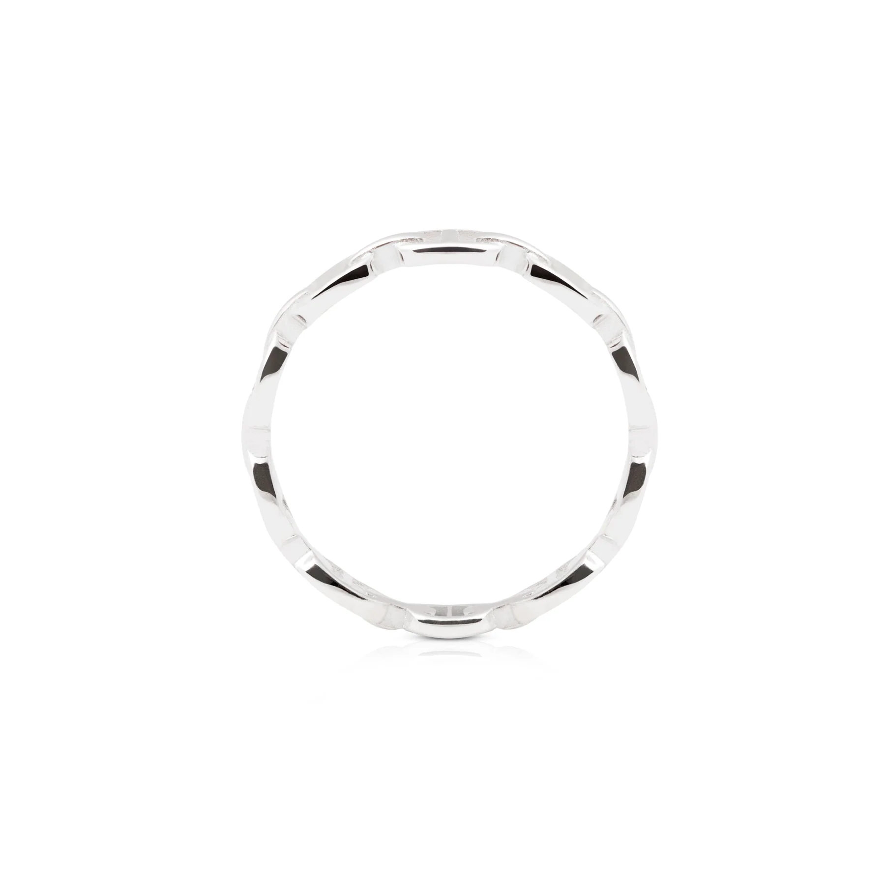 Ring aus Sterlingsilber mit Marineglieder RI-10014P