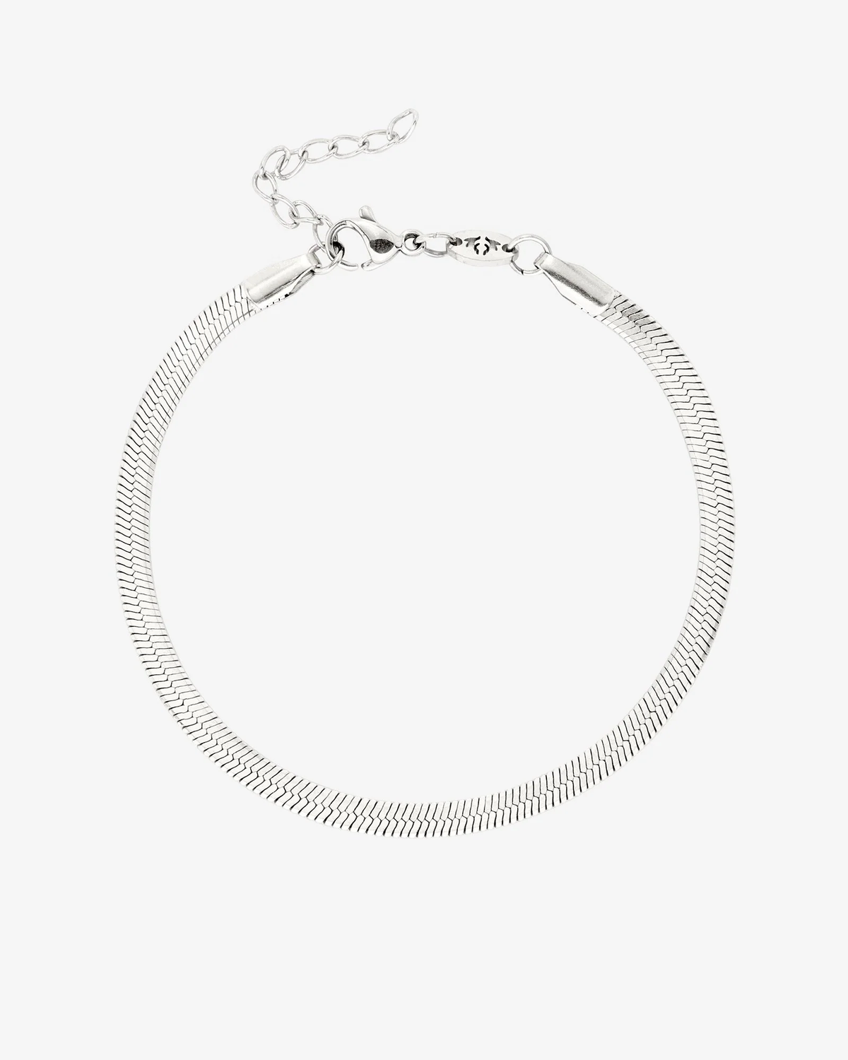 LUAMAYA Slim Herringbone Bracelet Silber