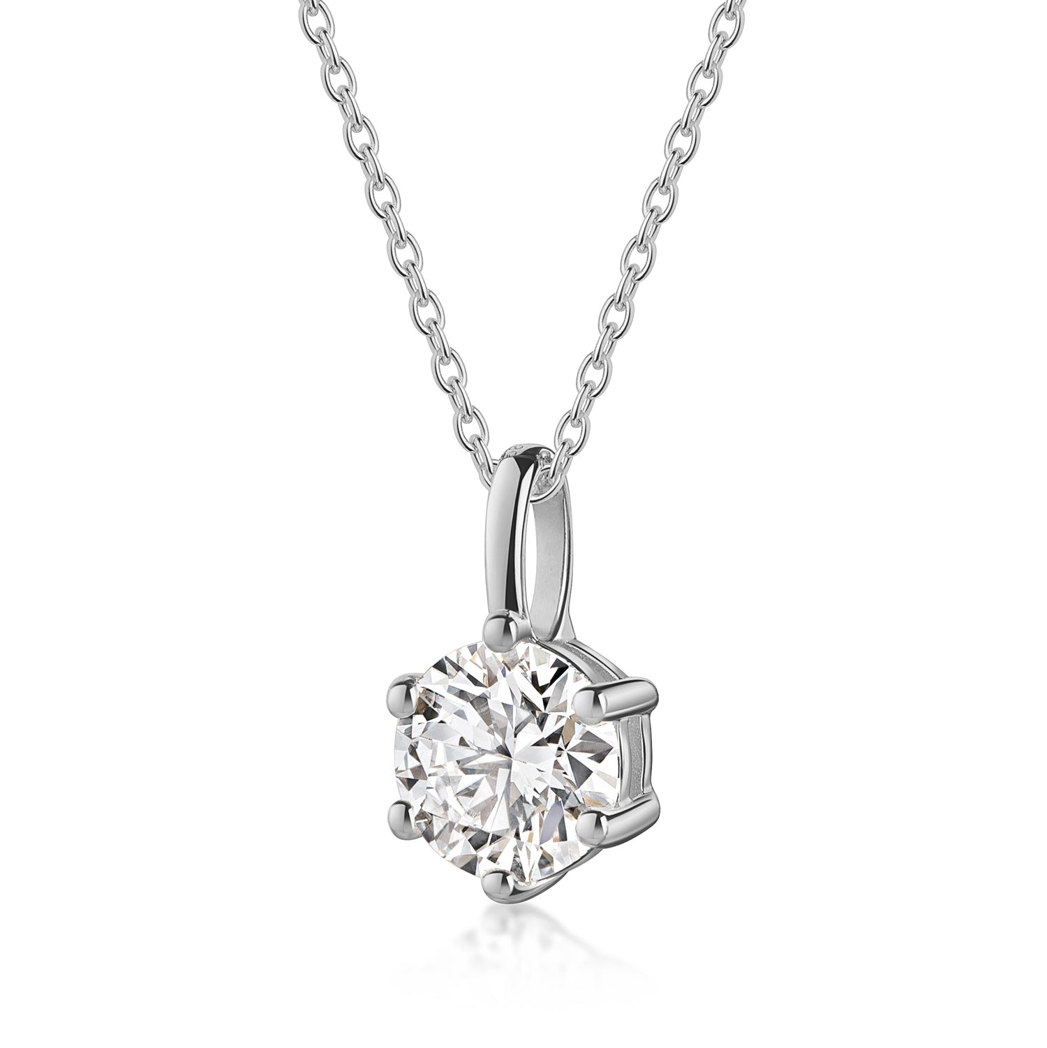 Lovebird Anhänger mit Lab Grown Brillant 1,00 ct. Weißgold 585 LB697