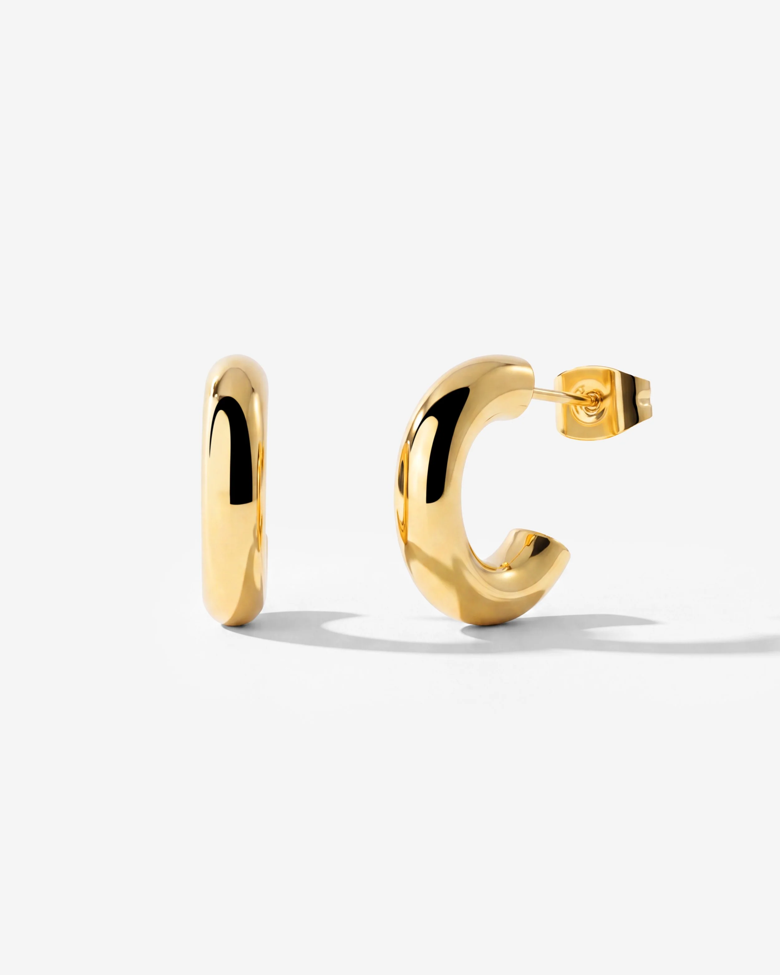 LUAMAYA Inner Light Hoop Studs