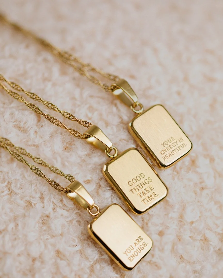 LUAMAYA Your energy is beautiful Necklace Gold
