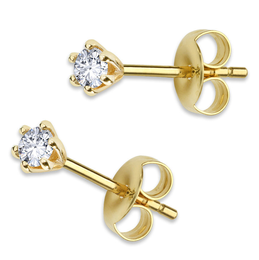 Lovebird Ohrstecker mit Brillant 0,10 ct. Gold 585 LB113