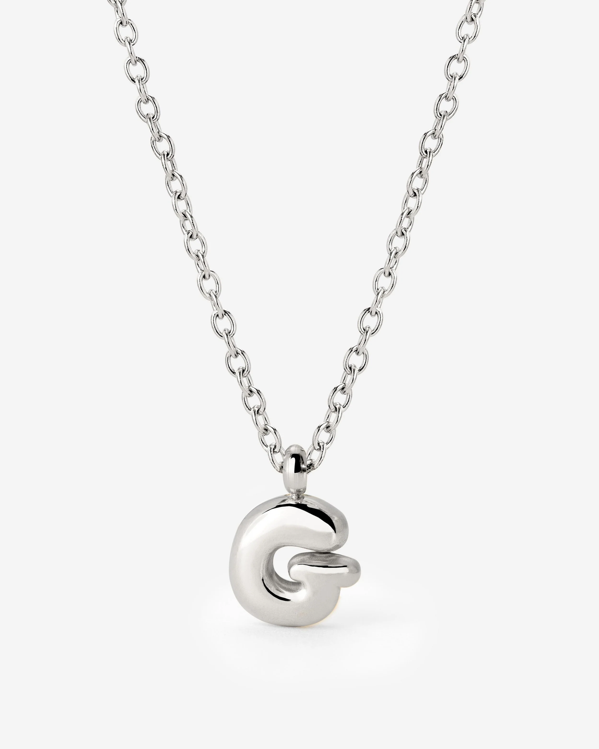 LUAMAYA Bubble Letter Necklace Silber ABC