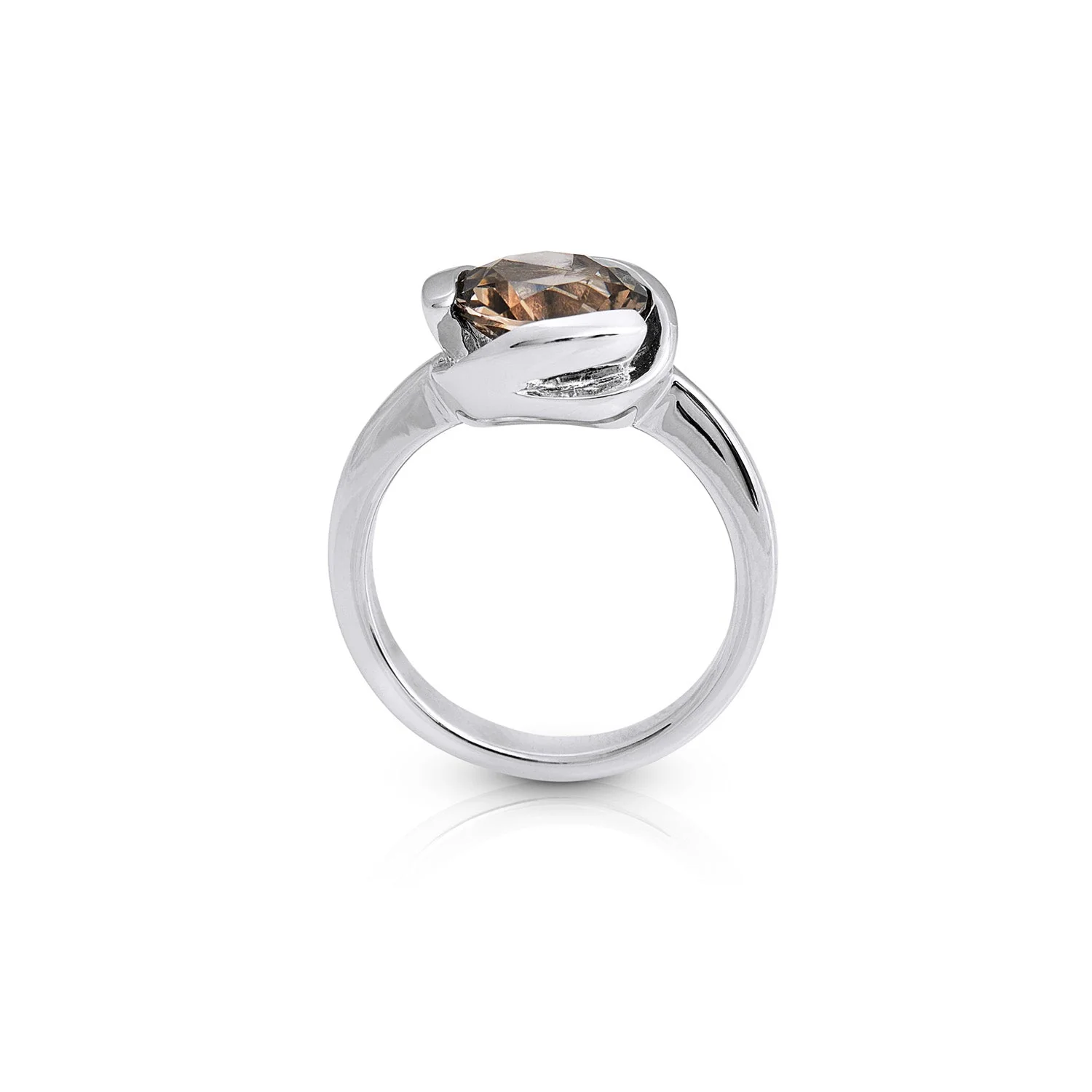 Sterlingsilber Ring mit Steinquarz SR-152-1