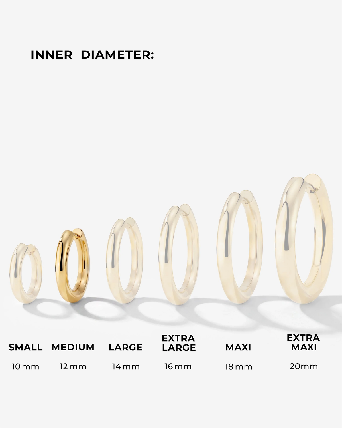 LUAMAYA Chunky Hoopies Medium Gold