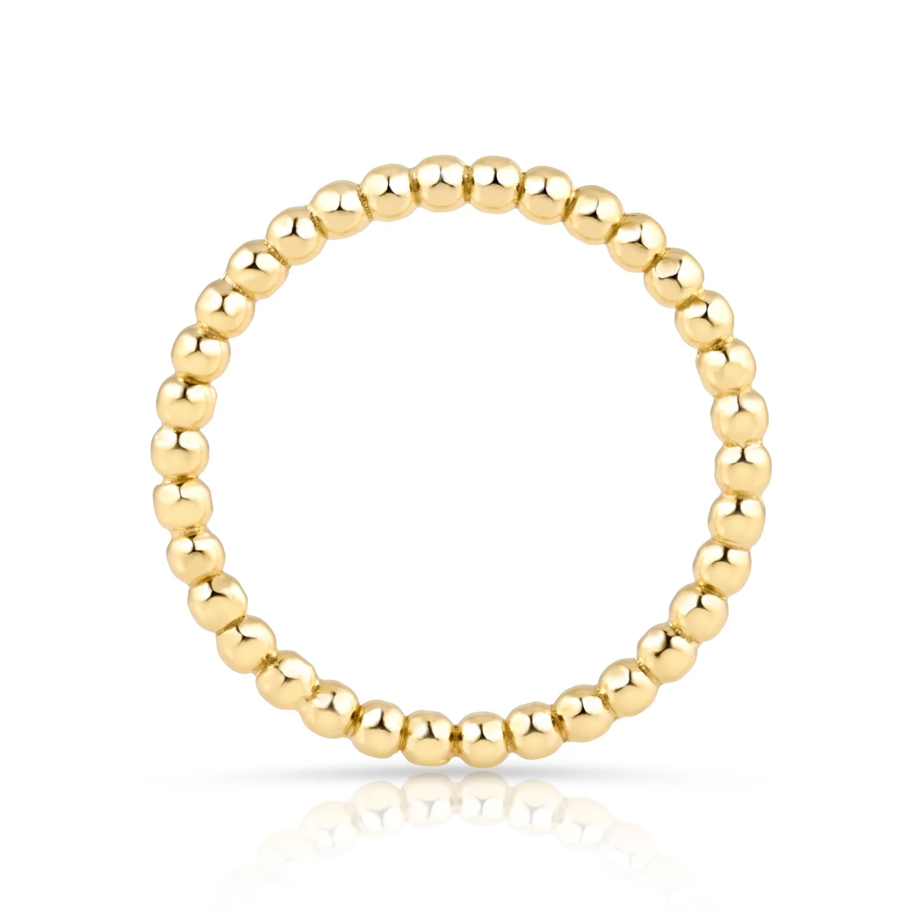 Ring aus Sterlingsilber mit Gelbgold plattiert RI-10070GP-48