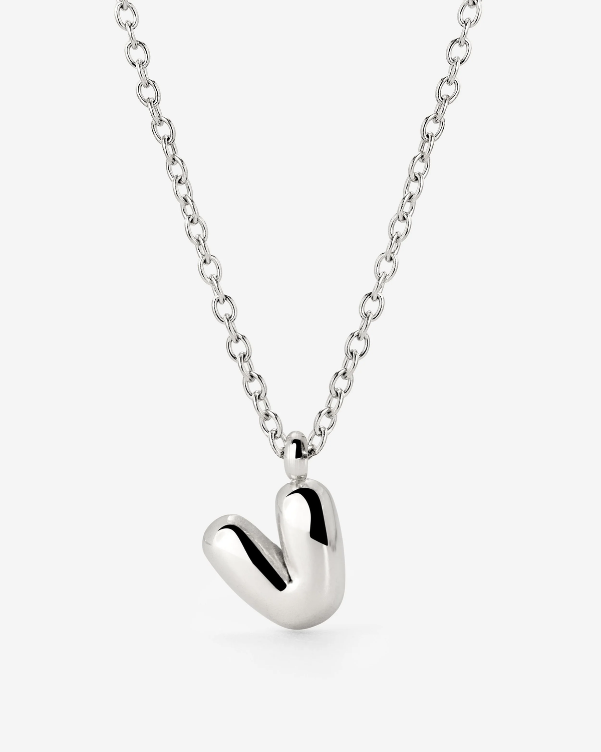 LUAMAYA Bubble Letter Necklace Silber ABC