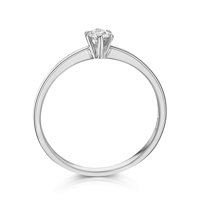 Lovebird Damenring mit Brillant 0,20 ct. Weissgold 585 LB307