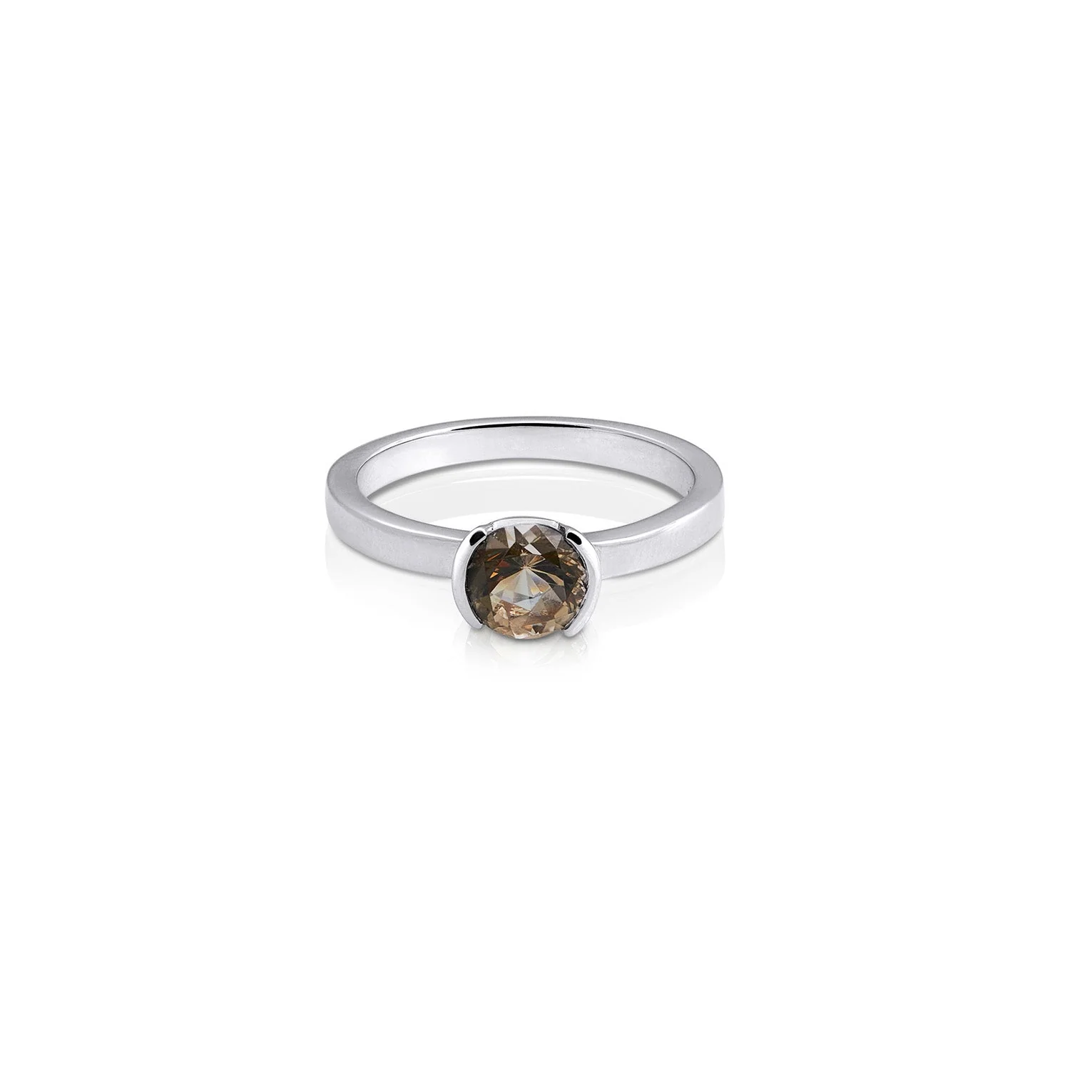 Sterlingsilber Ring mit Steinquarz SR-143-1
