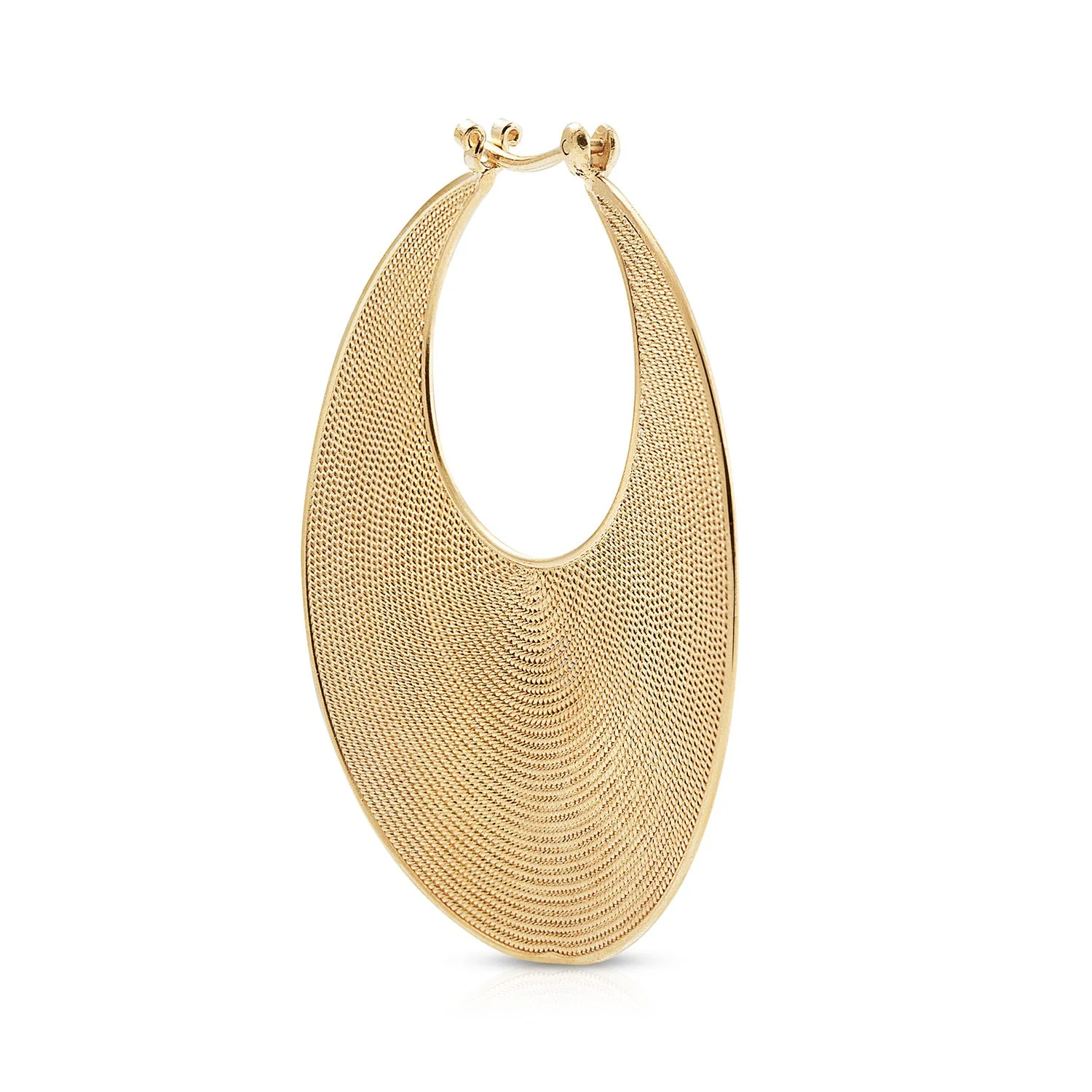 Ohrringe aus Sterlingsilber mit Gelbgoldplattierung im ethnoetruskischen Stil EG-2197