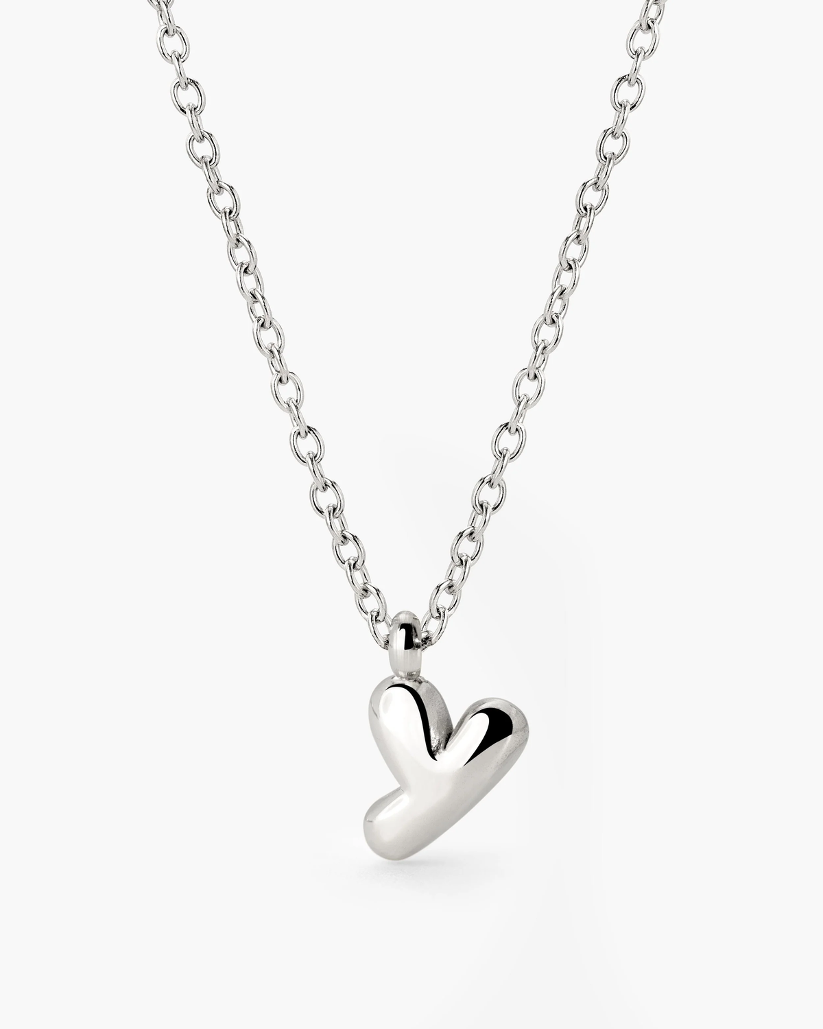LUAMAYA Bubble Letter Necklace Silber ABC
