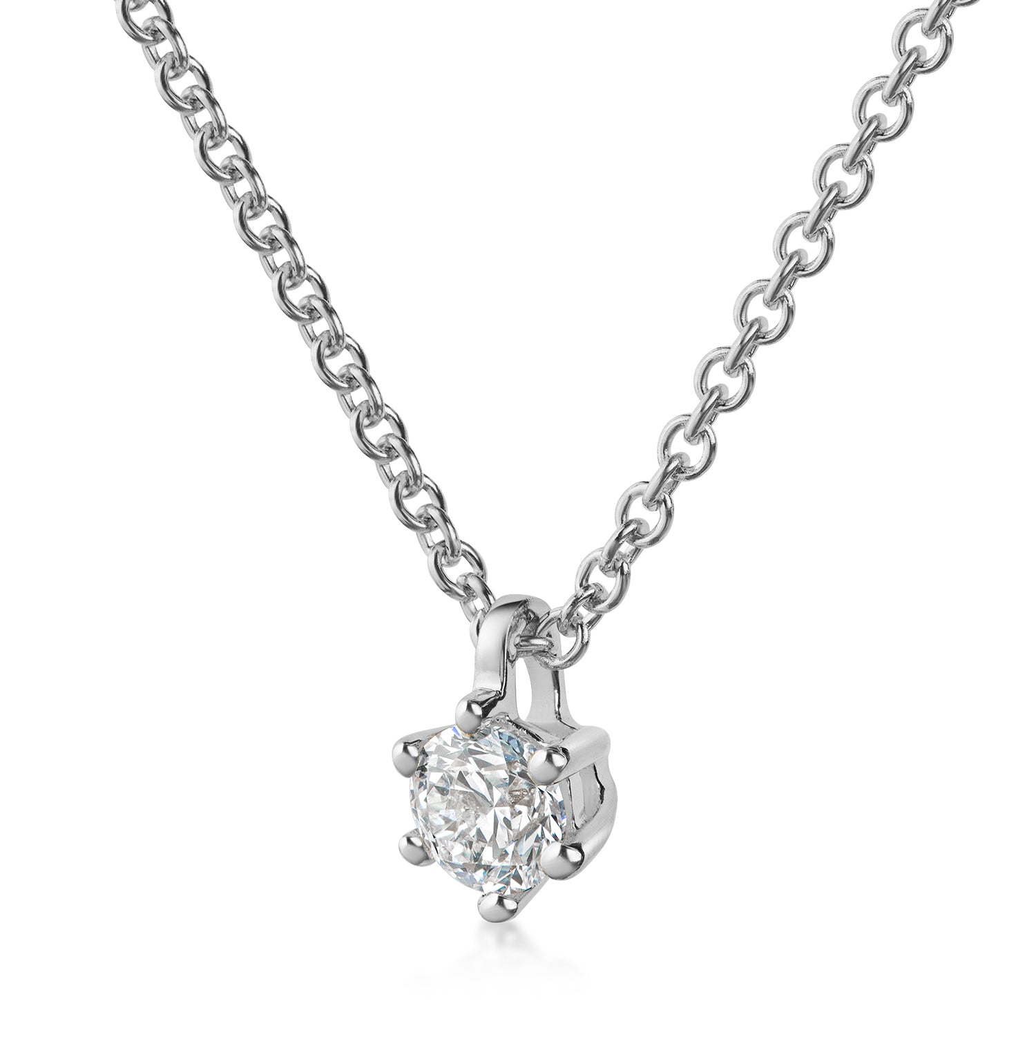 Lovebird Collier mit Brillant 0,20 ct. Weißgold 585 LB345
