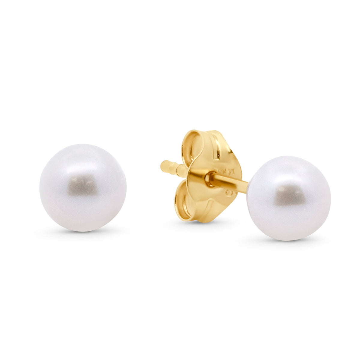 Ohrstecker Süßwasser-Zuchtperle 4 - 4,5mm Gold 585 58064