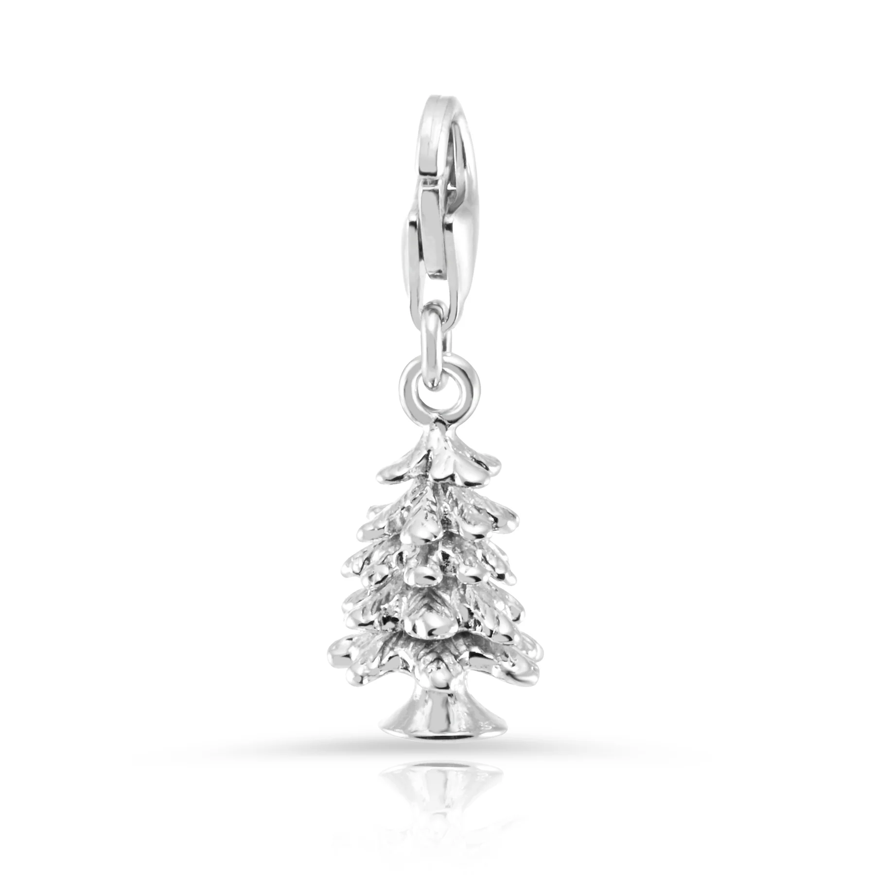Charm Silber rhodiniert Swiss Edelweiss Tanne C-7031