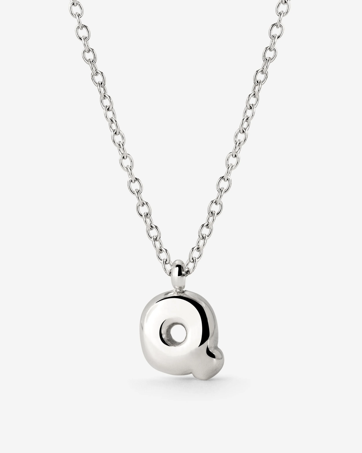 LUAMAYA Bubble Letter Necklace Silber ABC