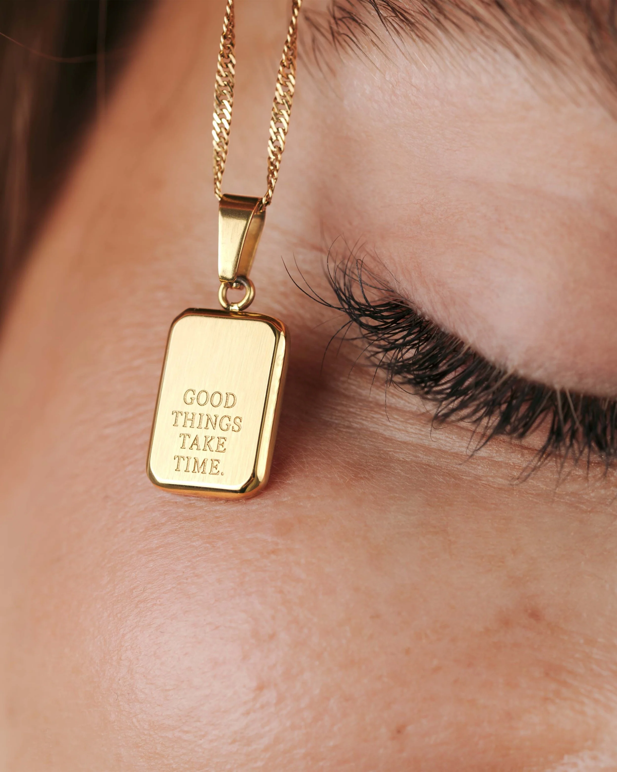 LUAMAYA Good things take time Necklace Gold