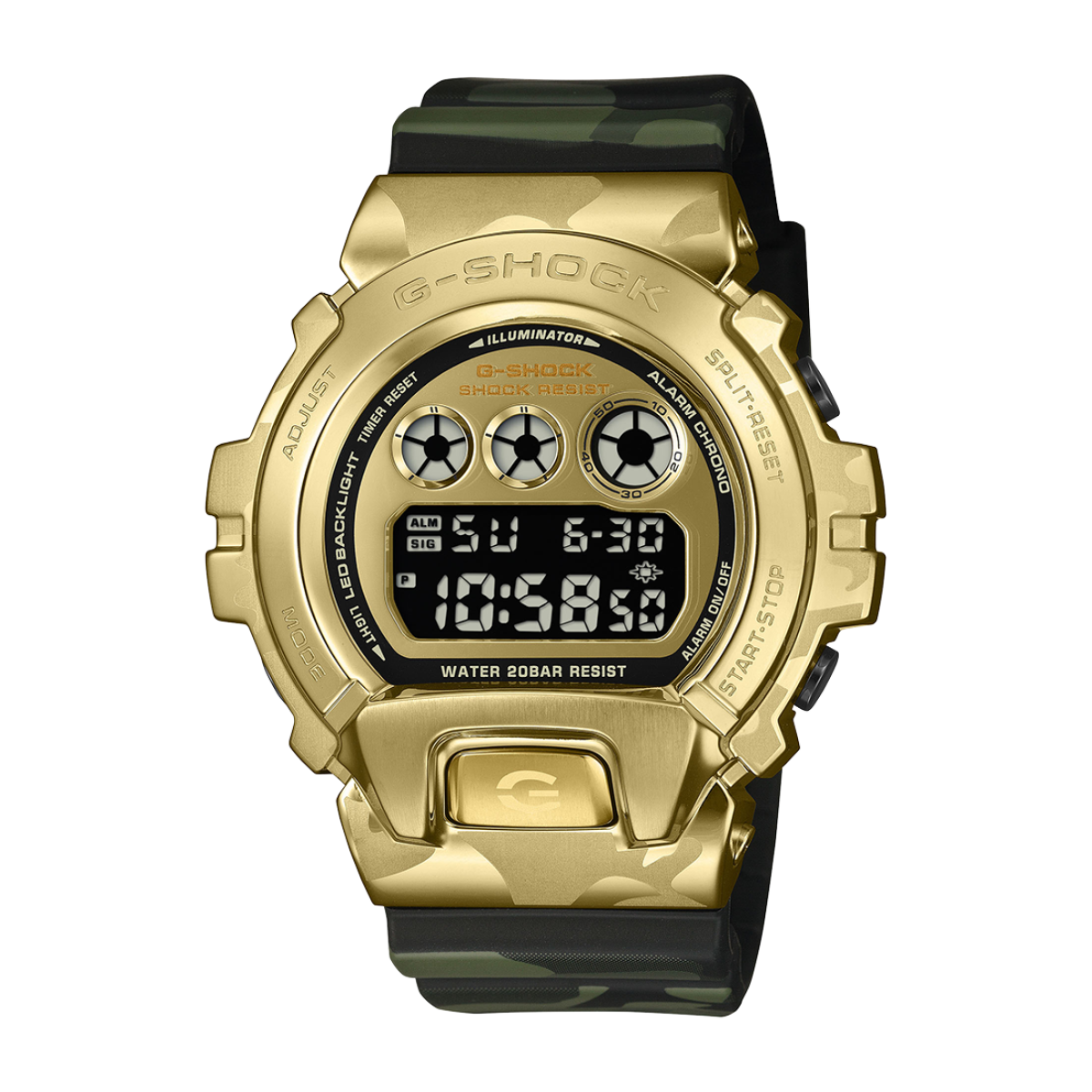 G-SHOCK CLASSIC BOLD CAMO SERIES -CAMO & GOLD GM-6900CMG-3ER