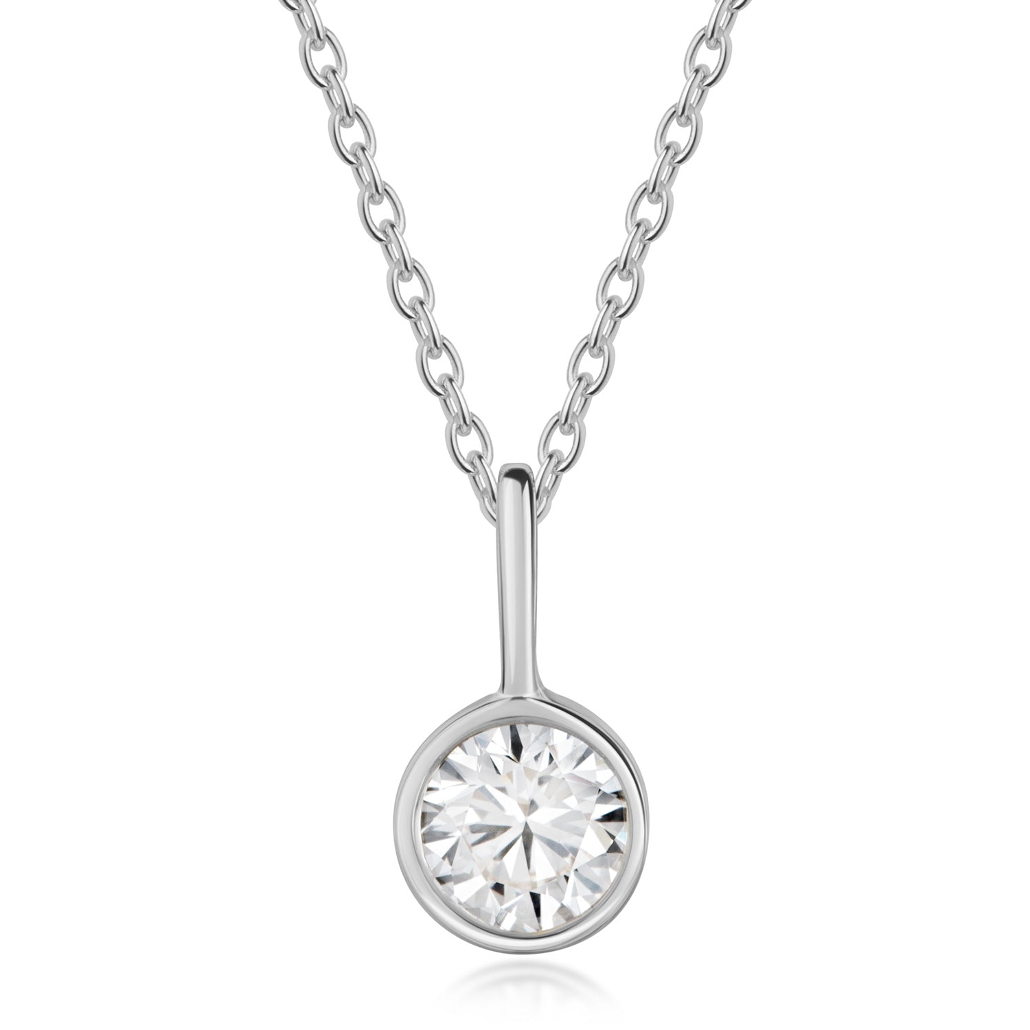 Lovebird Anhänger mit Lab Grown Brillant 0,50 ct. Weißgold 585 B683