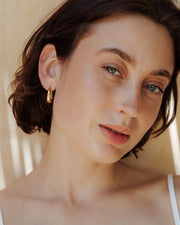 LUAMAYA Hammered Seeker Hoops Small