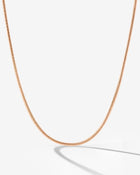 LUAMAYA Slim Round Snake Necklace
