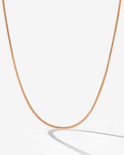 LUAMAYA Slim Round Snake Necklace
