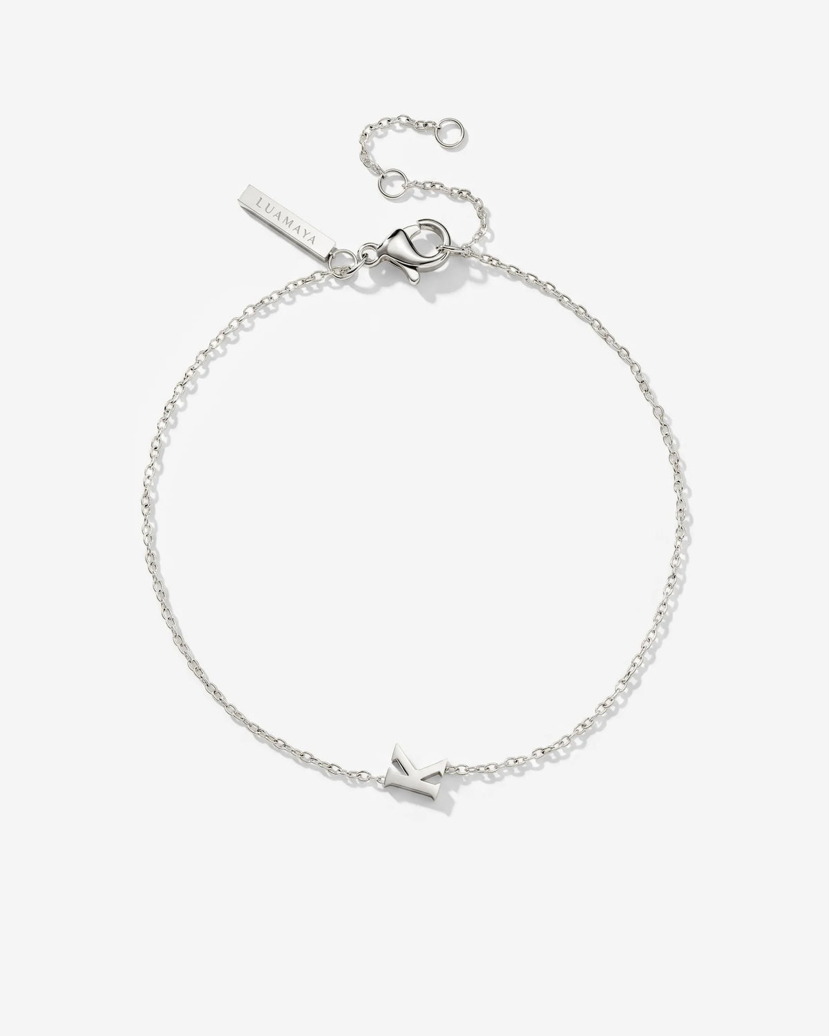 LUAMAYA Tiny Letter Bracelet