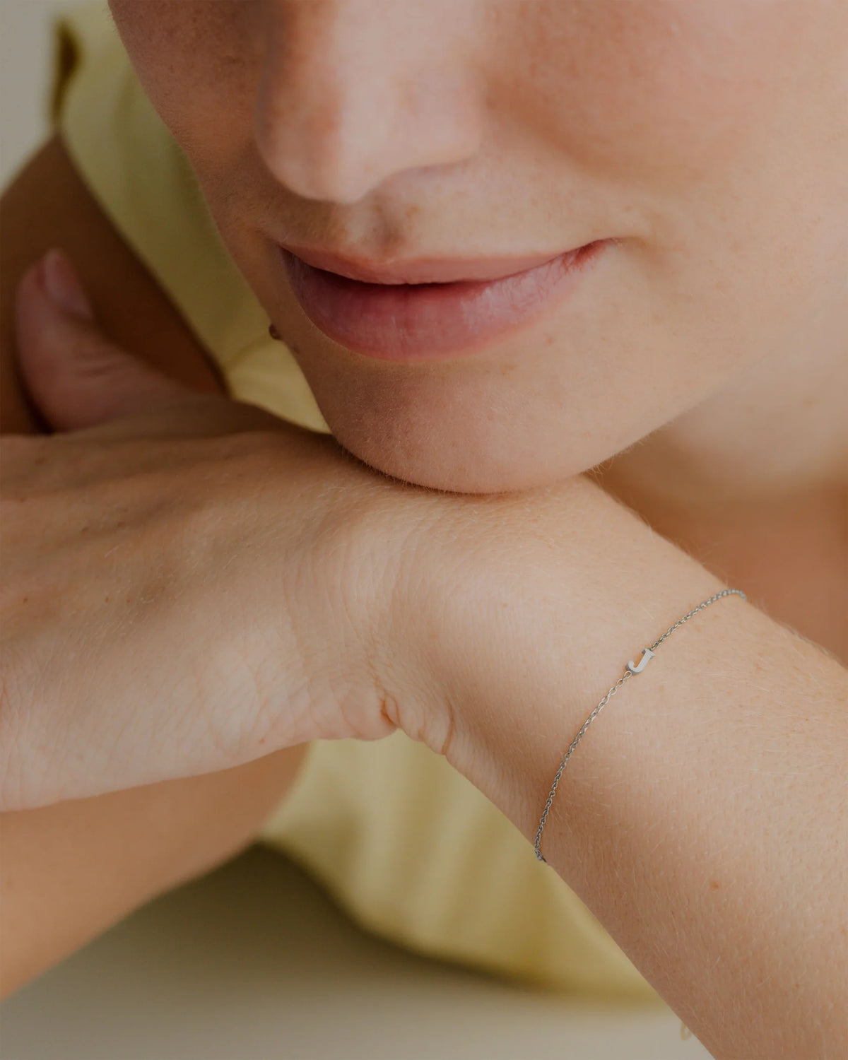 LUAMAYA Tiny Letter Bracelet