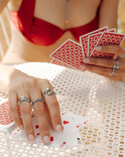 LUAMAYA Hammered Serena Ring