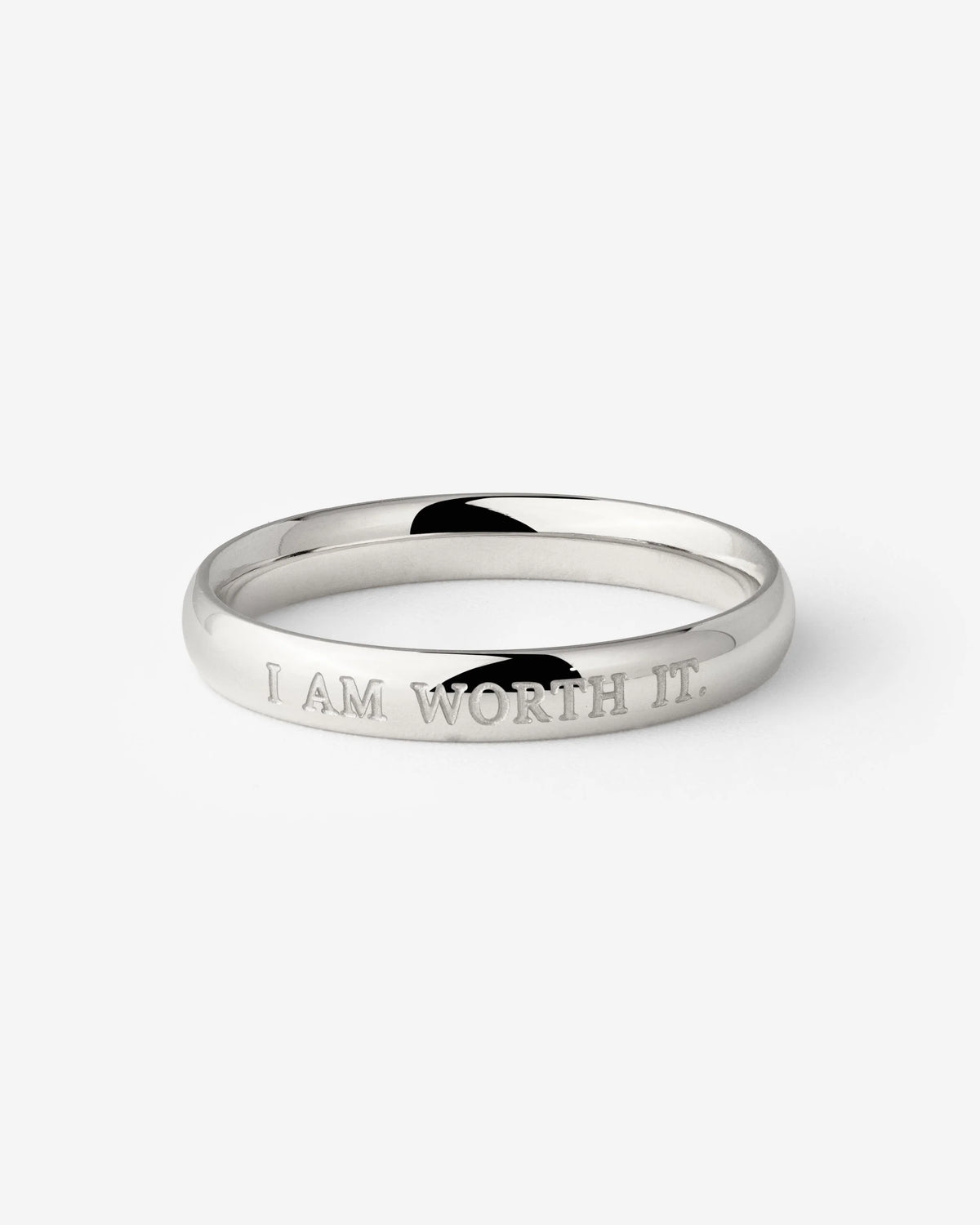 LUAMAYA I am worth it Ring Silber