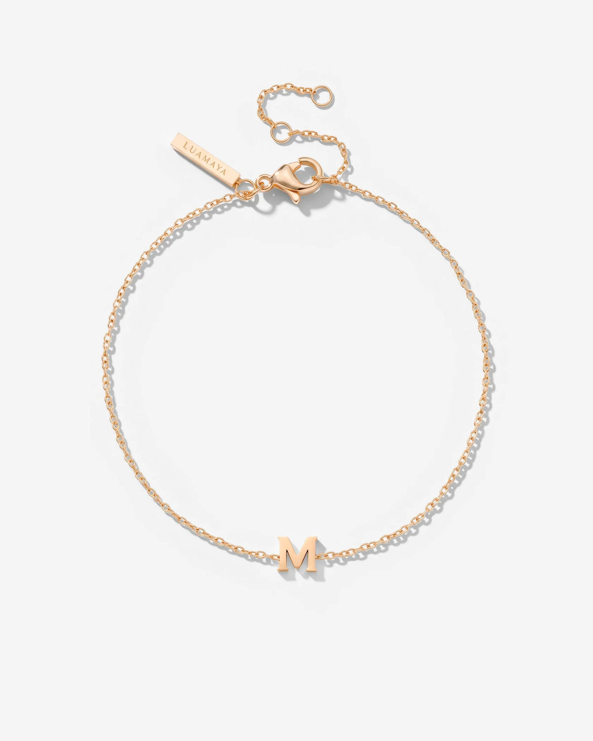 LUAMAYA Tiny Letter Bracelet