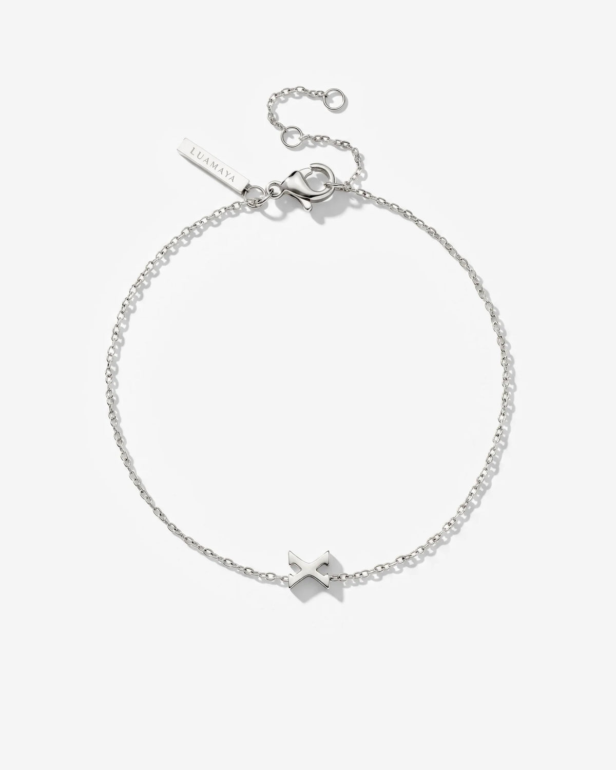 LUAMAYA Tiny Letter Bracelet