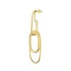 Ohrstecker aus 18kt Gelbgold plattiertem Sterlingsilber in Form einer Büroklammer EG-2564