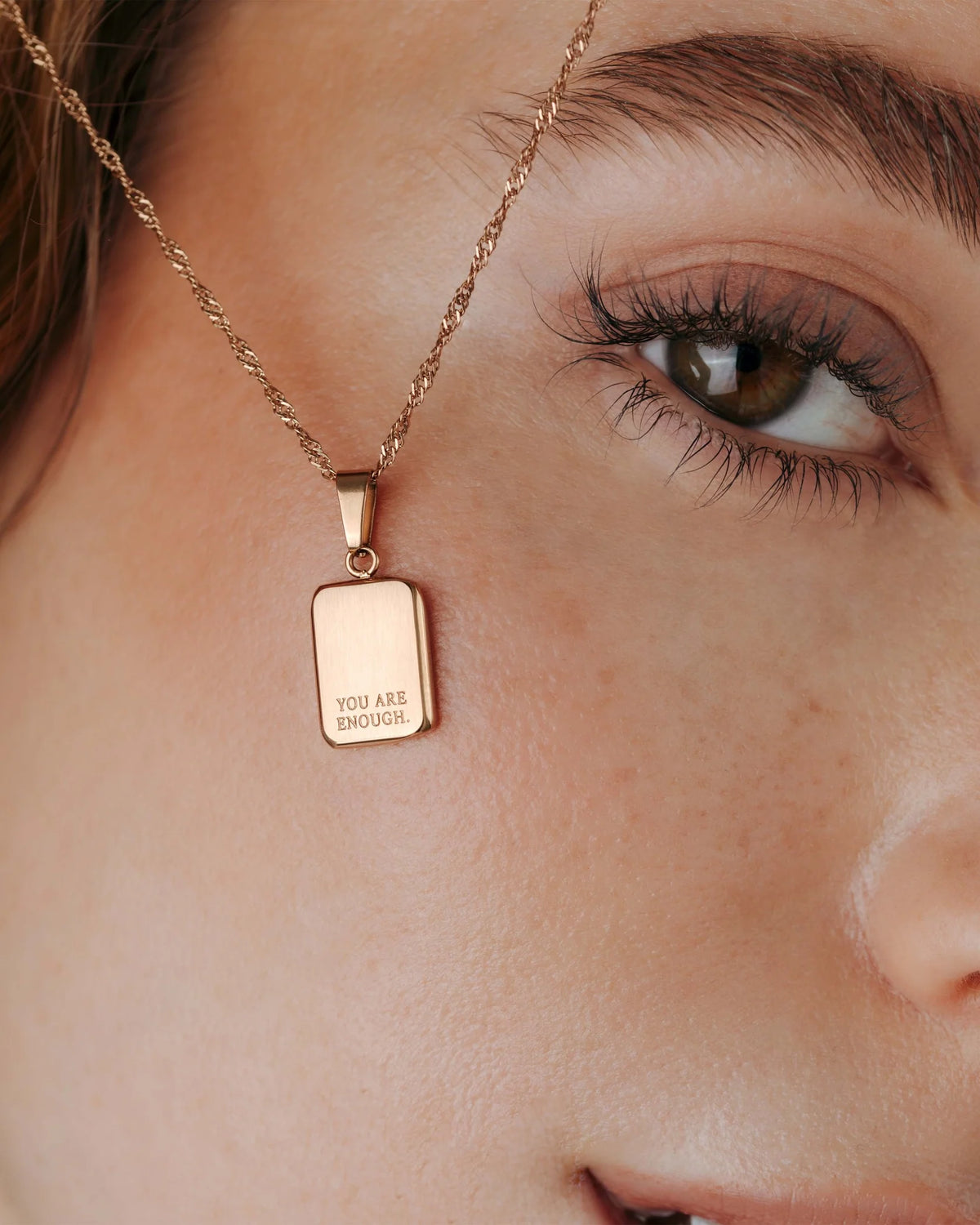 LUAMAYA You are enough Necklace Roségold