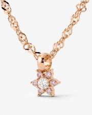 LUAMAYA Sparkling Pink Petal Necklace