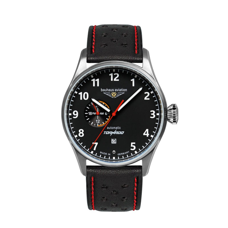 Bauhaus Aviation Herrenuhr Automatik mit 24h-Anzeige 27642