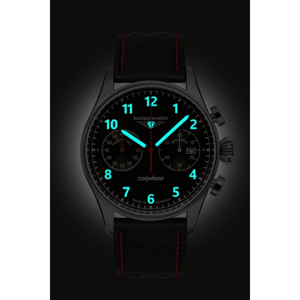 bauhaus Aviation Herrenuhr Quarz Chronograph 27702