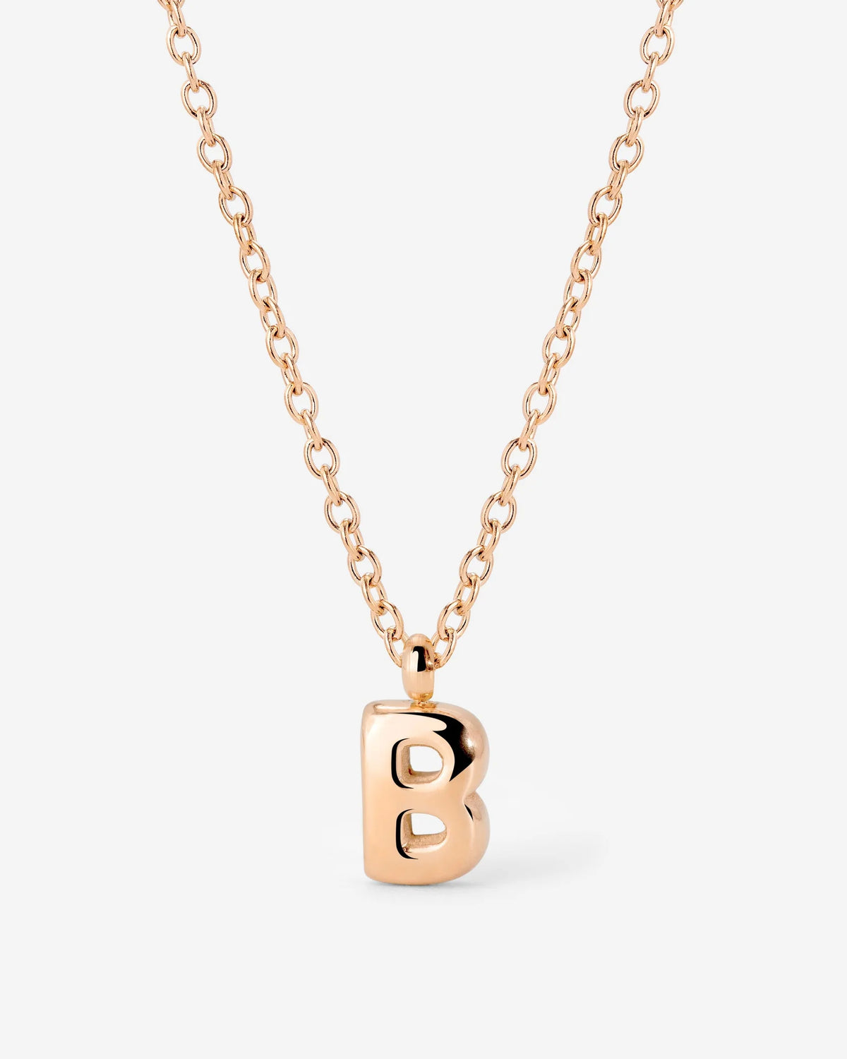 LUAMAYA Bubble Letter Necklace Roségold