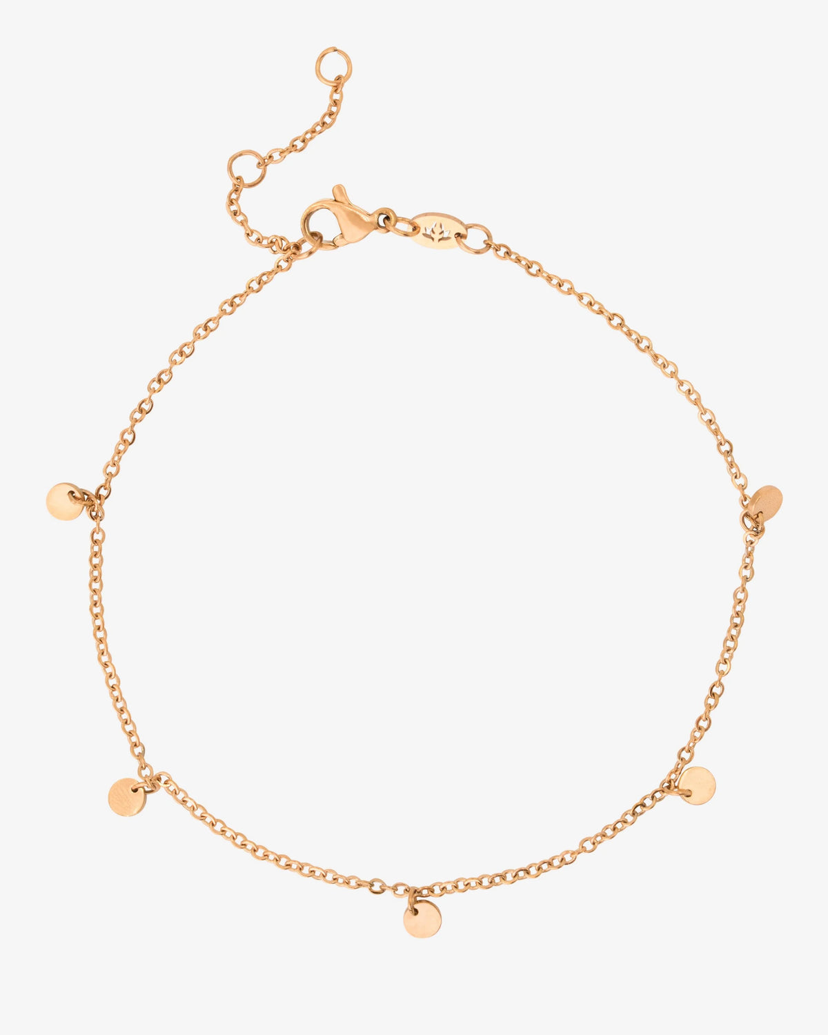 LUAMAYA Tiny Coin Anklet Roségold