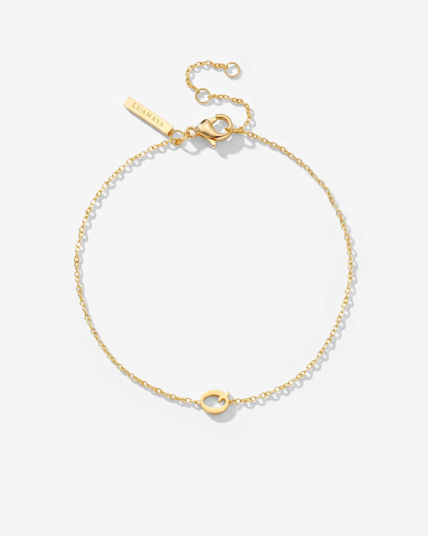 LUAMAYA Tiny Letter Bracelet