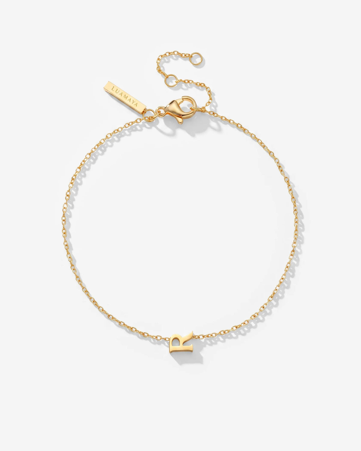 LUAMAYA Tiny Letter Bracelet