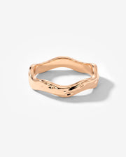 LUAMAYA Hammered Wave Ring