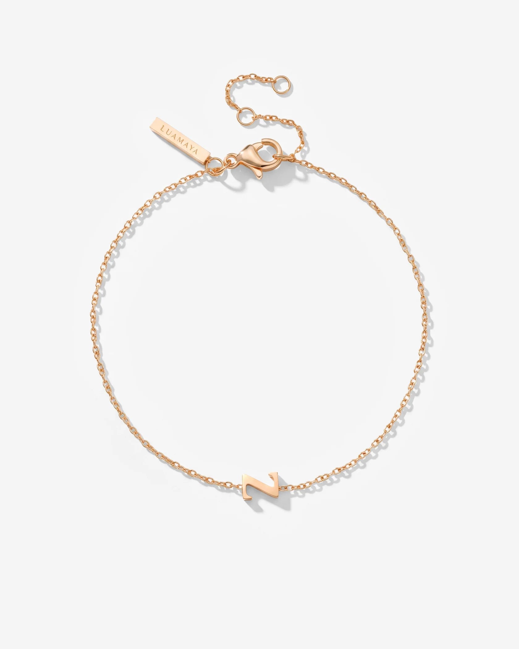 LUAMAYA Tiny Letter Bracelet