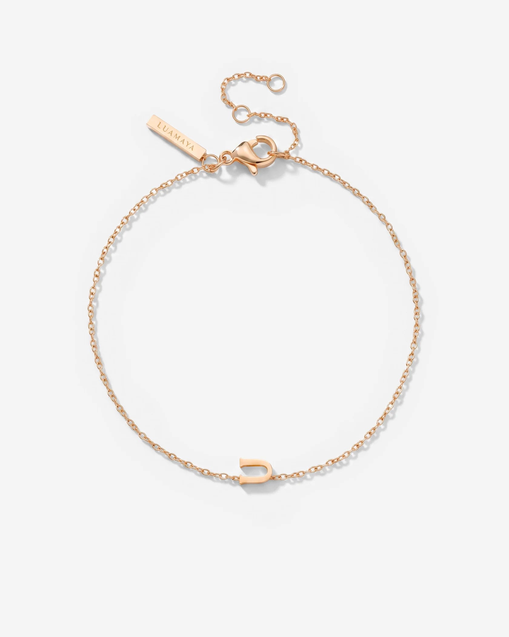 LUAMAYA Tiny Letter Bracelet
