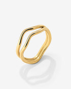 LUAMAYA Double Wave Ring