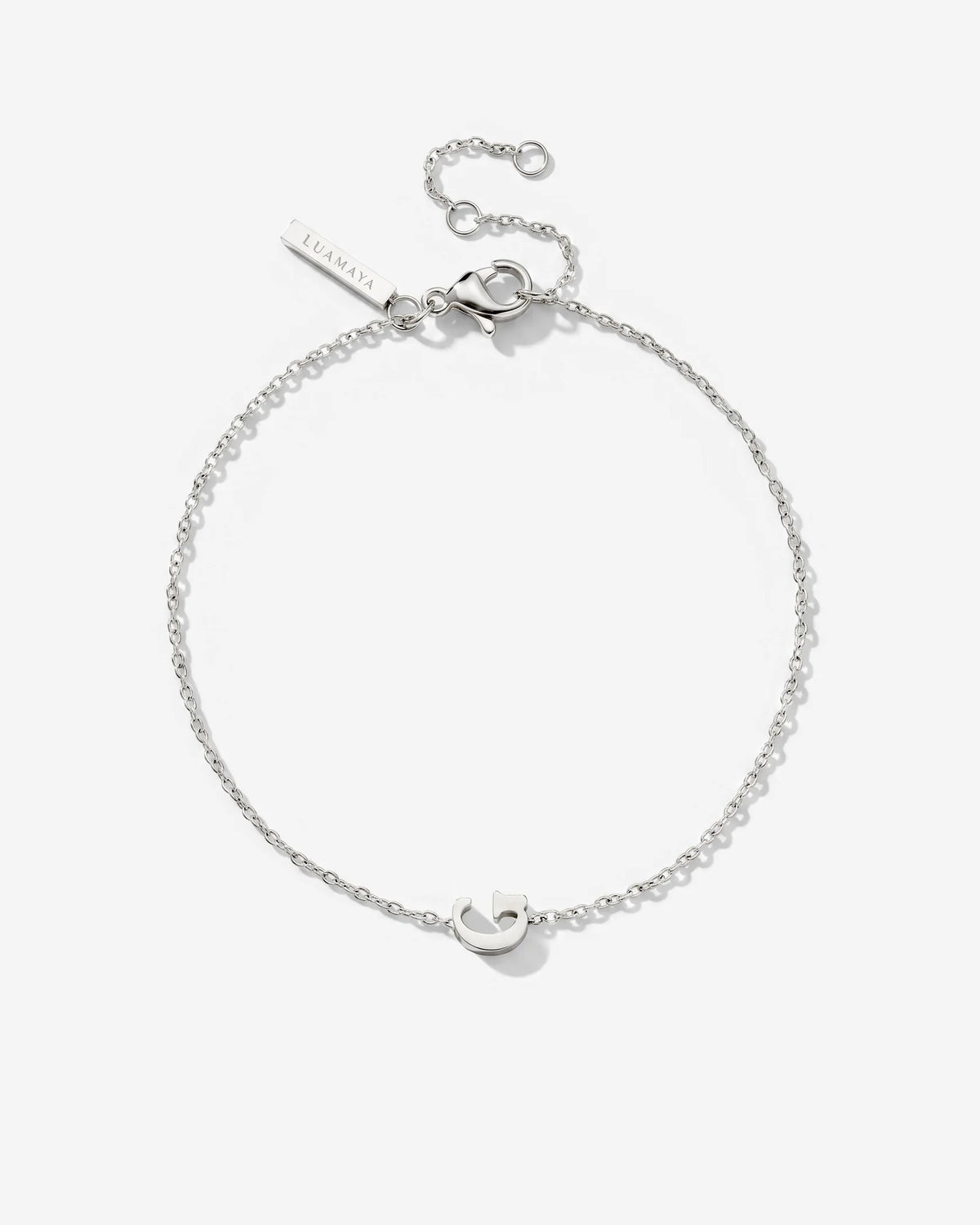 LUAMAYA Tiny Letter Bracelet